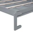 thumbnail image 6 of Wall Murphy Bed with Top Cabinets, Convertible Fold Bed with Storage, Hidden Full Size Bed, Gray, 6 of 7