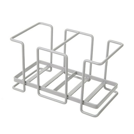 

JANGSLNG Paper Cup Holder Modern Single Double Slot Solid Metal Heavy Duty Countertop Disposable Plastic Cup Storage Rack Organizer Home Supplies