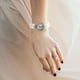 thumbnail image 2 of 2 piezas de pulsera de perlas de cristal para mujer, reloj de pulsera analógico de cuarzo, relojes elegantes para fiesta, graduación, ocasiones especiales, 2 of 6