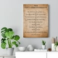thumbnail image 5 of Scripture Walls 10 Commandments Brown Canvas Bible Canvas Christian Wall Art Ready to Hang Unframed, 5 of 9
