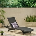 thumbnail image 2 of Chaise Longue de Patio, Chaise Longue Pliante Extérieure en Fer, Chaise Longue en Rotin PE Tout Temps Inclinable Réglable pour l'Extérieur, Chaise Longue Portable pour Plage Pelouse Piscine-Marron, 2 of 8