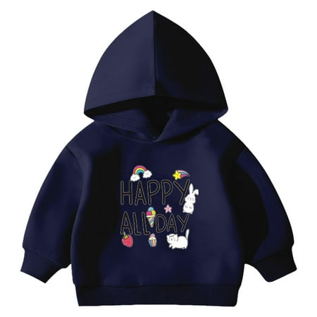 yocbz Toddler Boys Hoodies Excavator Sweatshirt Baby Boys Jacket Hoodie Top Kids Coat Winter Long Sleeve Hooded Shirts Navy 2-3 Years