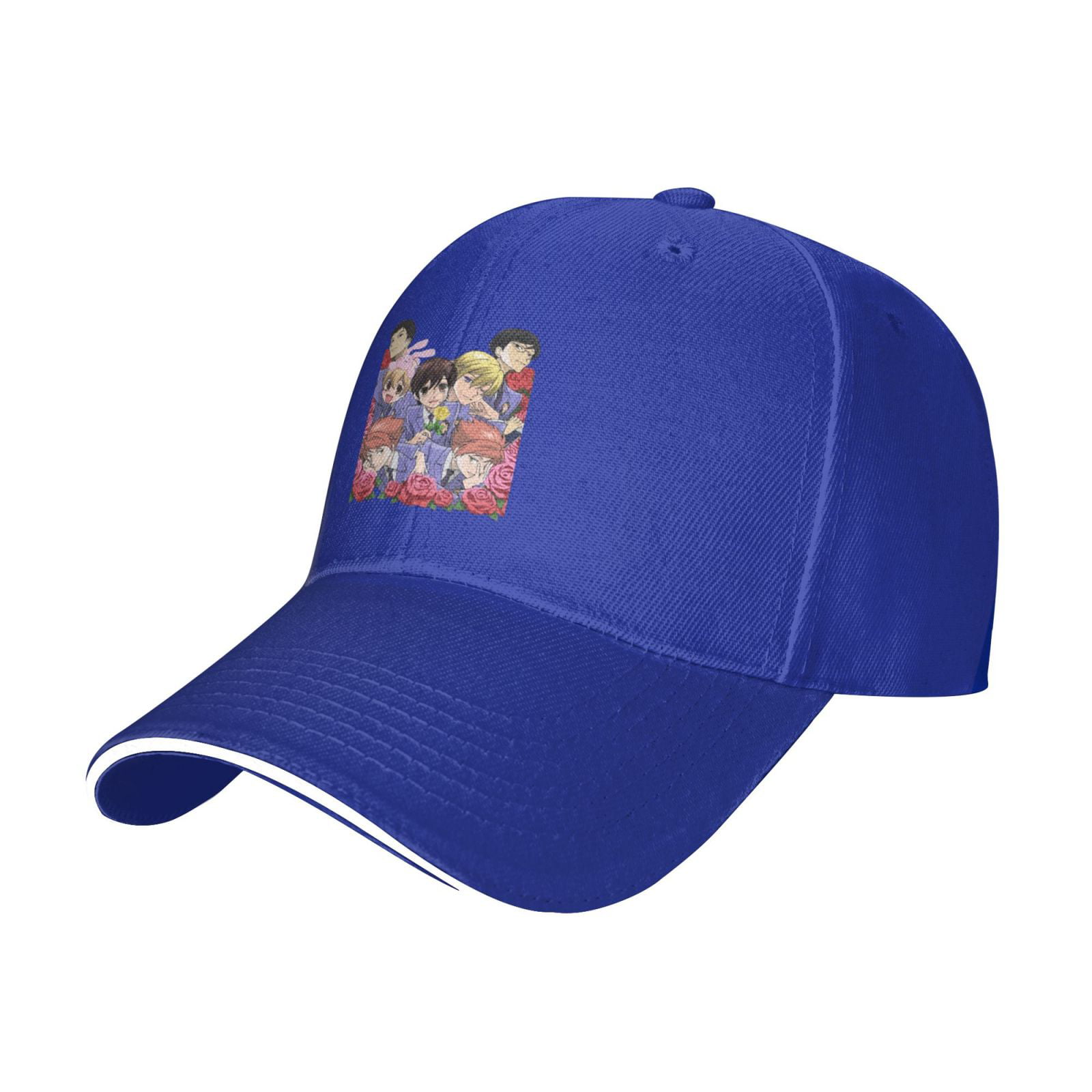 Cepten Men'S & Women'S Classic Unique Print With Ouran High School Host Club  Logo Adjustable Baseball Cap Blue 