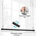 thumbnail image 2 of OLIYNEDY Hanging Closet Rod 2 Packs, Length and Height Adjustable Closet Hanging Organizer,25 Inch Height Space-Saving Clothes Hanging Bar, 2 of 7