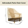 thumbnail image 2 of NEW 4 Pack Patio Adirondack Chair Cover 31X33X36 Inch Heavy Duty Outdoor 420D, Waterproof Outdoor, Beige, 2 of 7