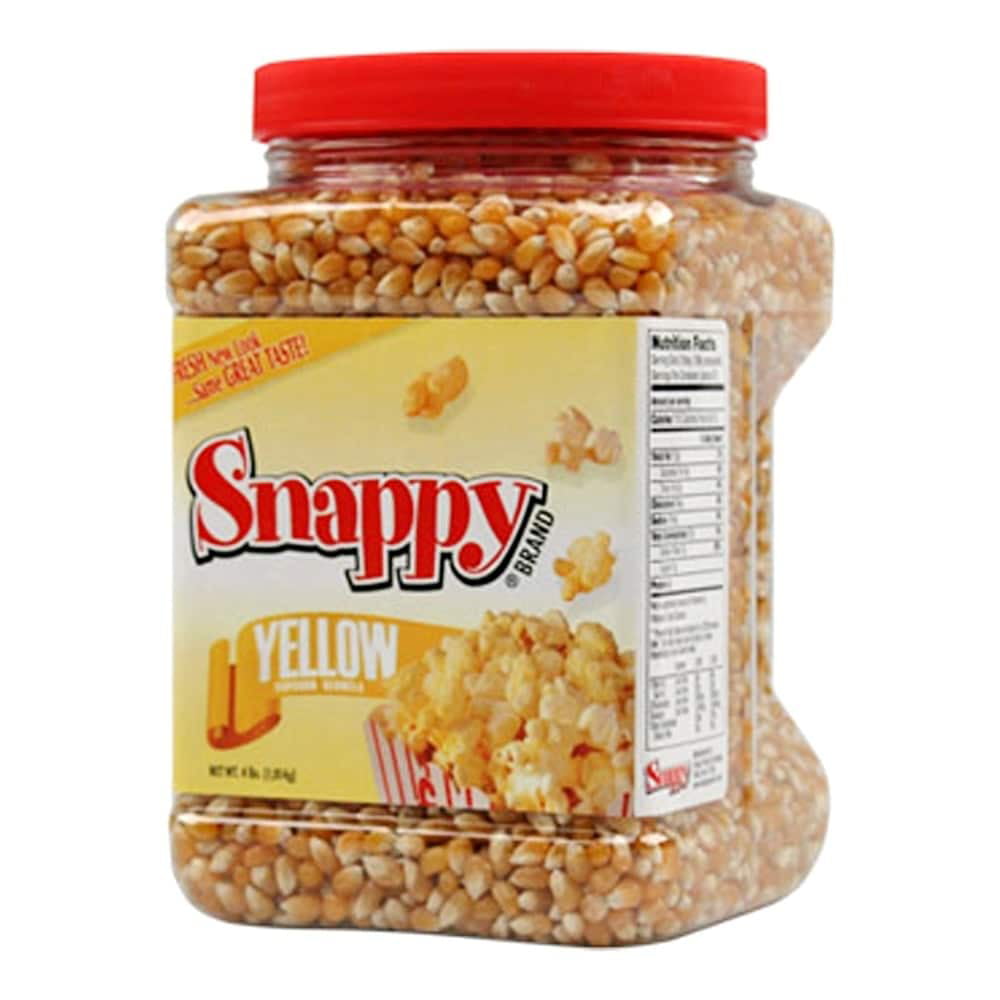 Snappy Popcorn  4 Pound Yellow Butterfly Kernel Popcorn Jar