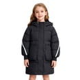 thumbnail image 3 of XEGLSBU Winter Coats for Girls Girls Winter Jacket Thickened Warm Down Coat with Fashionable Outerwear for Cold Weather 5T Girls Winter Coat Black-C Size 9-10 Years, 3 of 6
