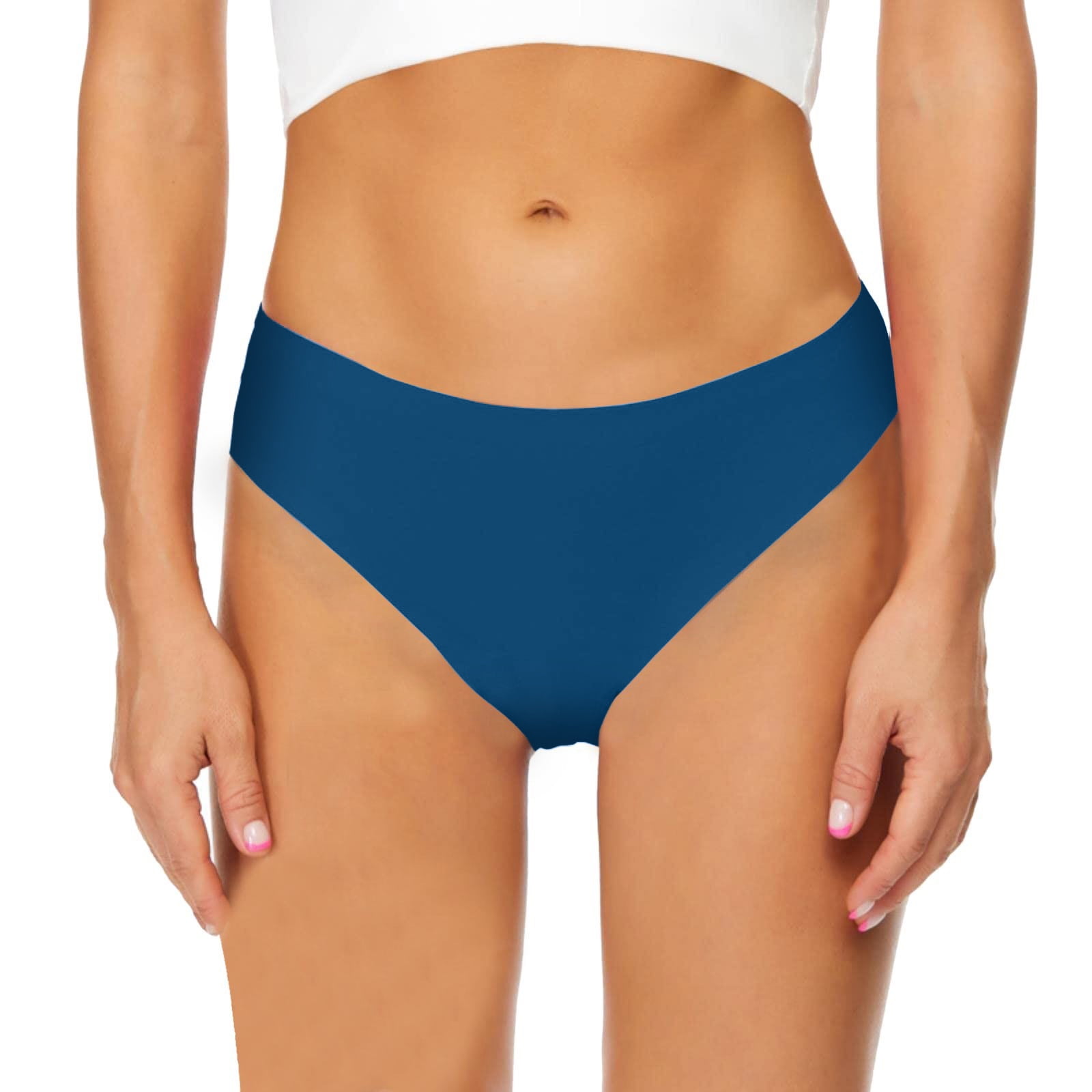Menstrual Swimwear for Women - 4-Layer Absorbent Period Underwear High-Flow Mesh Quick Water Absorption Anti-Leak Menstrual Leggings(Blue,M)