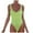 Light Green, variant on Bride Swimsuits Womens Bathing Suits One Piece High Cut Bridal Monokini Swimwear Bridesmaid Team Backless Bikinis Beachwear