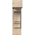 thumbnail image 2 of Ekena Millwork 7 1/2"W x 24"D x 28"H Balboa Block Smooth Bracket w/ Offset Brace, Douglas Fir, 2 of 25