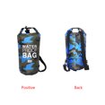 thumbnail image 4 of Sonducket Bolsa de natación impermeable de 15/20L/30L, de saco seco, colores de camuflaje, pesca, canotaje, kayak, almacenamiento, bolsa de Deportes acuáticos Camuflaje Azul Claro 19x55cm, 4 of 6