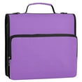 thumbnail image 2 of ALAZA Zipper Binder Purple Background 3 Ring Trapper Keeper File Folder Organizer Bag, 2 of 8