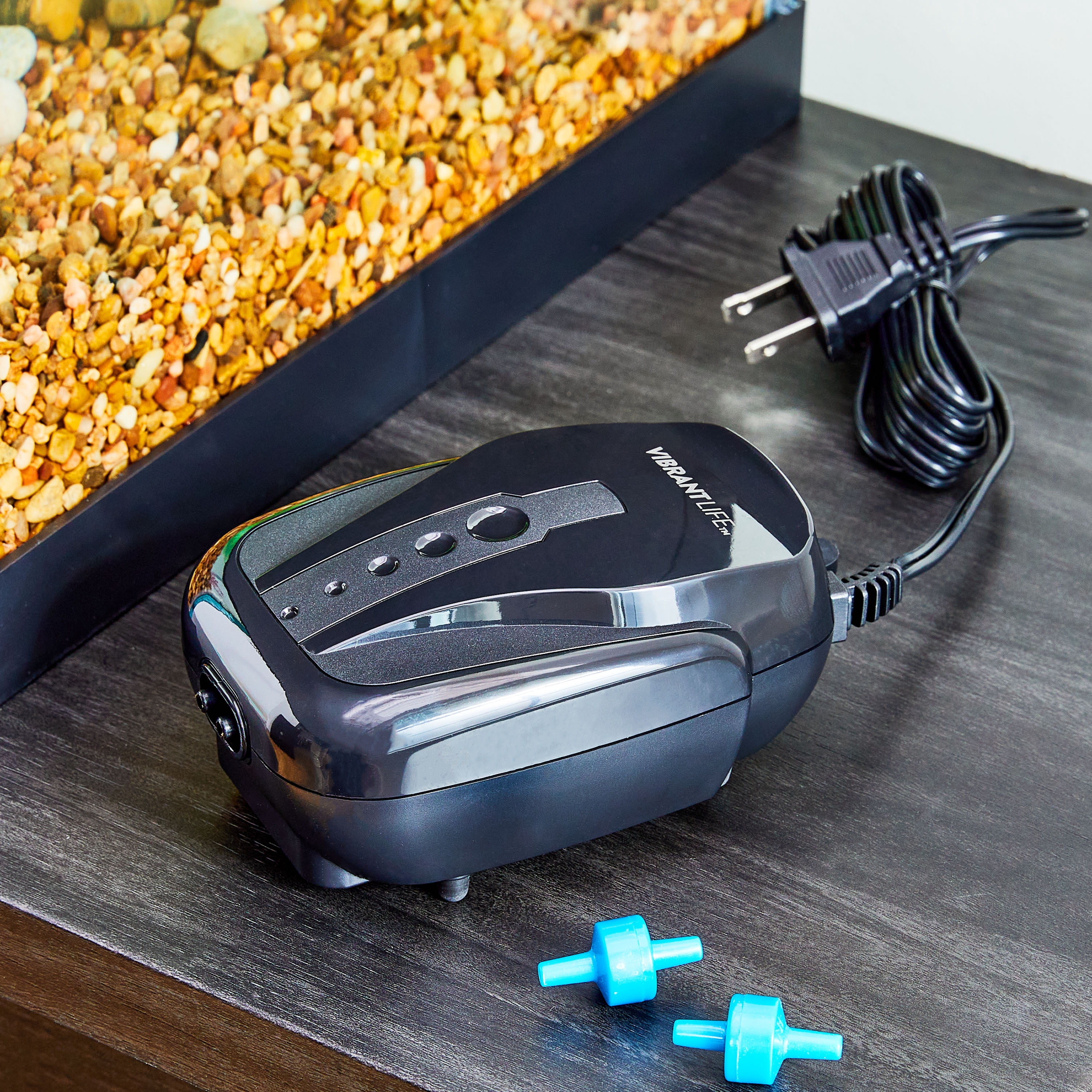 Vibrant Life 2800 CC Double Outlet Aquarium Air Pump, for 20-60 Gallon Tanks