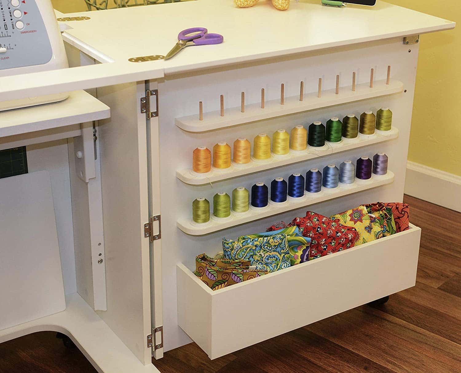 Arrow Kangaroo Wallaby Sewing Cabinet (Ash White)