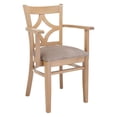 thumbnail image 1 of Beechwood Mountain Curtain Back Dining Arm Chair in Natural and Wheat, 1 of 1