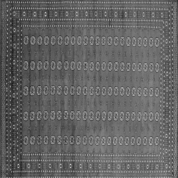 Ahgly Company Indoor Square Oriental Gray Industrial Area Rugs, 8' Square