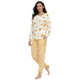 thumbnail image 2 of MintLimit Women's Long Sleeve Pajamas Set Sleepwear 2 PCS Lounge Nightgowns Beige S, 2 of 3