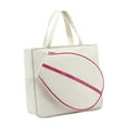 thumbnail image 4 of yotijay Tennis Tote Bag Fitness Large Detachable Racquet Cover Duffle Bag Racket Bag white, 4 of 8