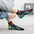 thumbnail image 2 of Fuzoiu Vibrant Abstract Flow Print Adult Socks, Crew Moisture-wicking Socks, Unisex Cushion Crew Socks,Casual Sports Ankle Socks, 2 of 7
