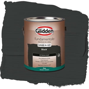 Glidden Fundamentals Starless Sky Flat Exterior Paint, 1 Gal