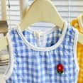 thumbnail image 4 of Fozruso Girls Dresses Girls Summer Dresses Casual Plaid Sleeveless Dress For Toddlers Loose Fit Comfortable Play Outfit Age 3 8 Sizes 18-24 Months, 4 of 5
