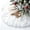 30in(78cm), variant on White Long Plush Christmas Tree Skirt, Snowy Faux Fur Tree Skirt for Xmas Holiday Home Decoration