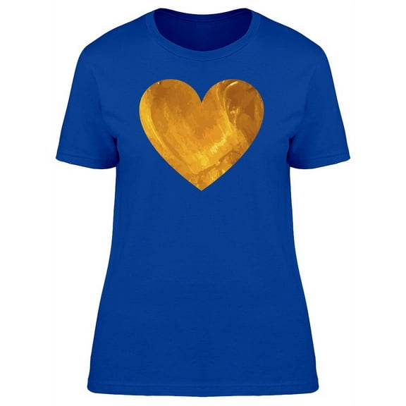 Heart In Gold Painting T-Shirt Women -Image by Shutterstock, Female Small