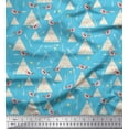 thumbnail image 1 of Soimoi Japan Crepe Satin Fabric Bird,Arrow & Tent African Print Fabric by The Yard 42 Inch Wide, 1 of 1
