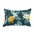 thumbnail image 7 of Yayeee Pillowcase King Size Set of 2 Satin Wrinkle Resistant Pillow Case, Lemon Leaves, 7 of 7