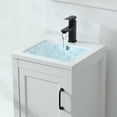 thumbnail image 6 of Eclife 18" White Bathroom Vanity Set with Ceramic Sink Top, Water Saving Faucet Drain, 6 of 10