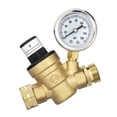thumbnail image 4 of Knob Adjustable Water Pressure Reducer with Gauge 160PSI Pressure Regulator for Campers, 4 of 8