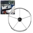 thumbnail image 4 of Barco 15-1/2in 5 Spoke 10 Grados Accesorios de Botes Marinos de Acero inoxidable de acero inoxidable, 4 of 7