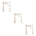thumbnail image 2 of Ruiboury Wedding Arch Drapes Add Romantic Atmosphere With Wide Application Wedding Arch Draping Fabric Polyester Wedding Valance shell pink 3Set, 2 of 6