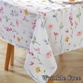 thumbnail image 3 of Spring Summer Tablecloths Rectangle 54x72 Inch, Washable Reusable Watercolor Floral Table Cloth, Spill Proof Pastel Flower Fabric Decoration for Easter Picnic Party Outdoor, 3 of 6