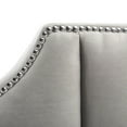 thumbnail image 4 of SAFAVIEH Streep Modern Glam Upholstered Bed Frame, Full, Pewter, 4 of 7