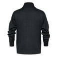 thumbnail image 4 of RYDCOT Men's Casual Slim Full Zip Thick Knitted Cardigan Sweaters with Pockets Dark Gray, 4 of 4