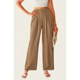 thumbnail image 3 of PRETTYGARDEN Women's Wide Leg Suit Pants Loose Fit High Elastic Waisted Business Casual Long Trousers Pant, 3 of 7