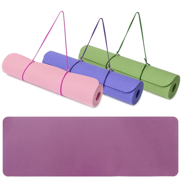 Chaise longue Bij wet Birma Yoga Mat Exercise Sport Mat 72" X 24" - Waterproof & Anti-slip Extra Thick  Exercise Mat - with Carrying Strap for Travel - Walmart.com