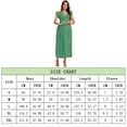 thumbnail image 2 of Yesfashion Floral Print V Neck Maternity Dress Baby Shower Photoshoot Smocked Flutter Sleeve Split A Line Dress, 2 of 2