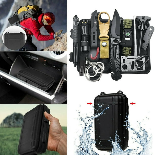 Mdhand Emergency Survival Gear Kits,13 In 1 Outdoor Gear Tools Box Kit Set,emergency Survival Kit For Outdoor Adventure Camping Hiking Hunting Creativ
