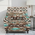 thumbnail image 2 of Kuiaobaty Leopard Aztec Pattern Reclining Slipcover Durable Recliner Chair Cover Heavy Duty Reclining Sofa Slipcover Breathable Recliner Couch Cover with Elastic Bottom for Living Room, 2 of 8