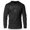 Black on Black, variant on GYMISH Man On A Mission Lightweight Long Sleeve Hooded T-Shirt for Men – Motivational Gym Hoodie, Workout Shirt for Athletes & Lifters