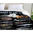 thumbnail image 5 of COW BLANKET Sharks of The World Blanket Best Gifts Super Soft Premium Flannel Throw Blanket, Warm Plush Perfect for Sofa Bed Camping Blankets All Season Use (80" L X 60" W), 5 of 6