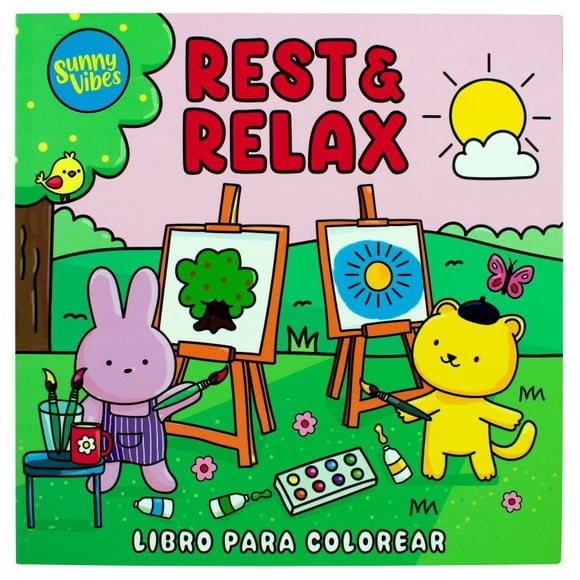 Sunny Vibes. Rest & Relax / Libro para colorear