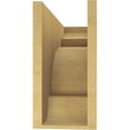 thumbnail image 4 of 7"W x 21"D x 14"H Classic New Brighton Rough Cedar Woodgrain TimberThane Corbel, Primed Tan, 4 of 6