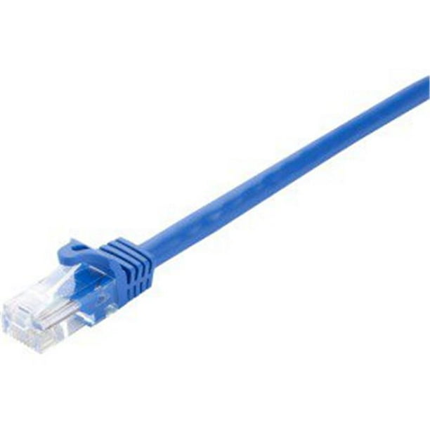 V7-World V7CAT6UTP-05M-BLU-1N 5 M CAT6E UTP Câble de Brassage Blindé Ethernet&44; Bleu