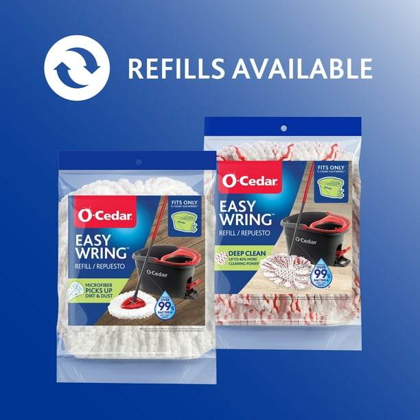 O-Cedar EasyWring Spin Mop & Bucket System with Foot