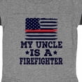 thumbnail image 3 of Inktastic Firefighter Uncle Fireman Nephew Boys or Girls Baby Bodysuit, 3 of 4