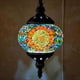 thumbnail image 4 of Candelabro Led Lámpara colgante de mosaico, lámpara de araña clásica de estilo turco exótico romántico, 4 of 6