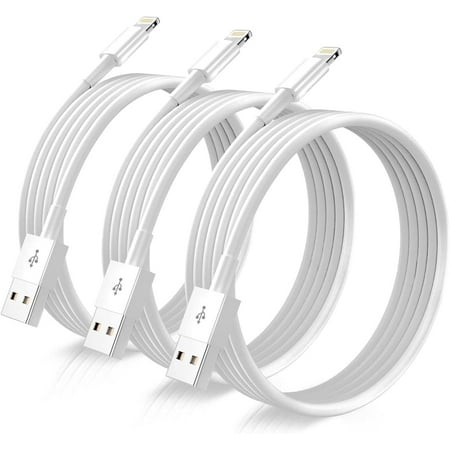 iPhone Charger Cord, 3 Pack 6FT Fast Charging Lightning Cable for iPhone 14/13/12/11/Pro, iPad, White